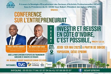 Conférence sur l'Entrepreneuriat des Eglises EPBOMI